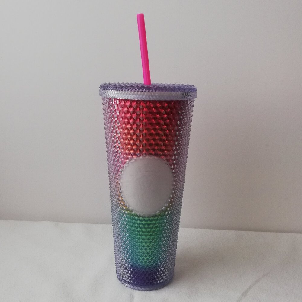 Starbucks Venti Studded Pride Rainbow Cold Cup 24oz